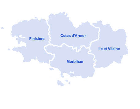 Carte de Bretagne