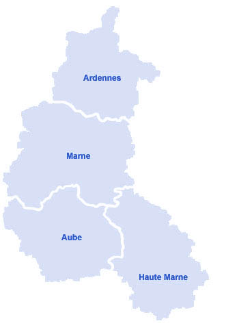 Carte de Champagne-Ardenne
