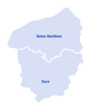Carte de Haute-Normandie