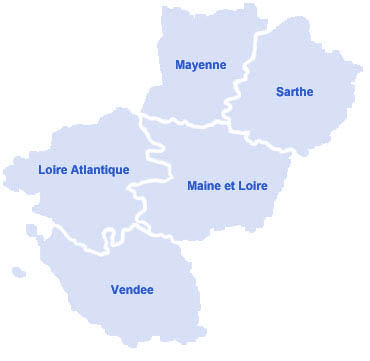 Carte du Pays-de-la-Loire
