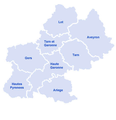 Carte du Midi-Pyrénées