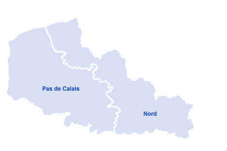 Carte du Nord-Pas-de-Calais
