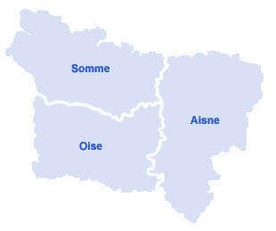 Carte de Picardie